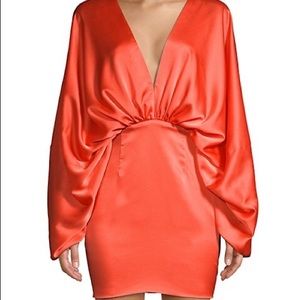 Fame & Partners Katrina Mini Dress Sunset Orange Size 10